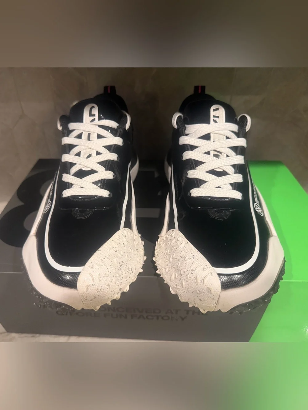 G/FORE Men’s Black and White Athletic Golf Shoe